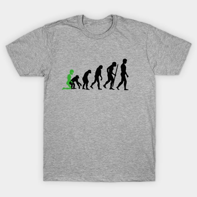 Alien - Human Evolution T-Shirt by LaundryFactory